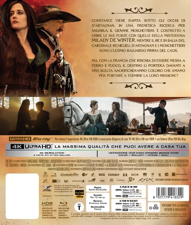 I Tre Moschettieri: Milady - 4K (Bd 4K + Bd Hd