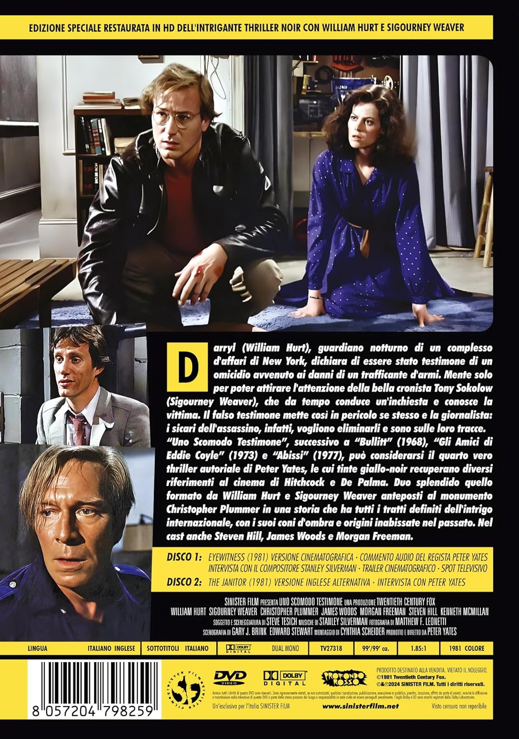 Scomodo Testimone (Uno) (Special Edition) (2 Dvd) (Restaurato In Hd