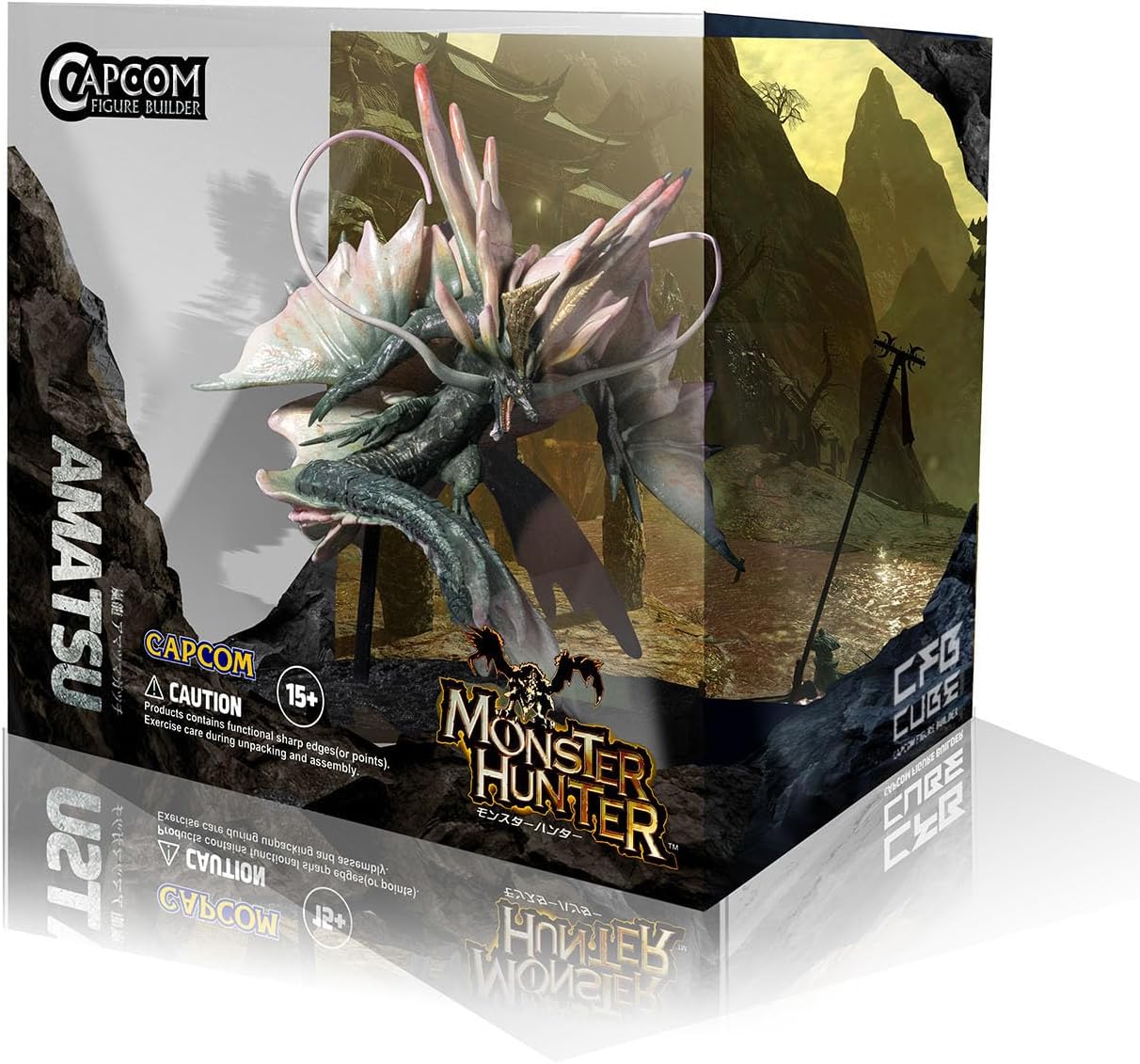 Capcom Monster Hunter FIGURE BUILDER CUBE MONSTER HUNTER Arashiryu Amatsugatsu (Approx. H 5.4 x W 4.9 x D 5.2 inches (137 x 126 x 132 mm), PVC ABS