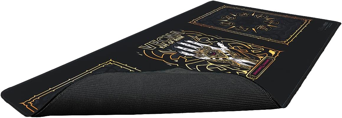 Ultra PRO - Vecna: Eve of Ruin, Black Stitched Playmat for Dungeons & Dragons, RPG Tabletop Fantasy Gaming Decor Playmat Accessory