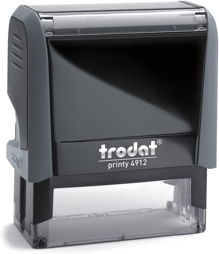 Trodat Office Printy 4912 Stamp Original ready to use, Grey