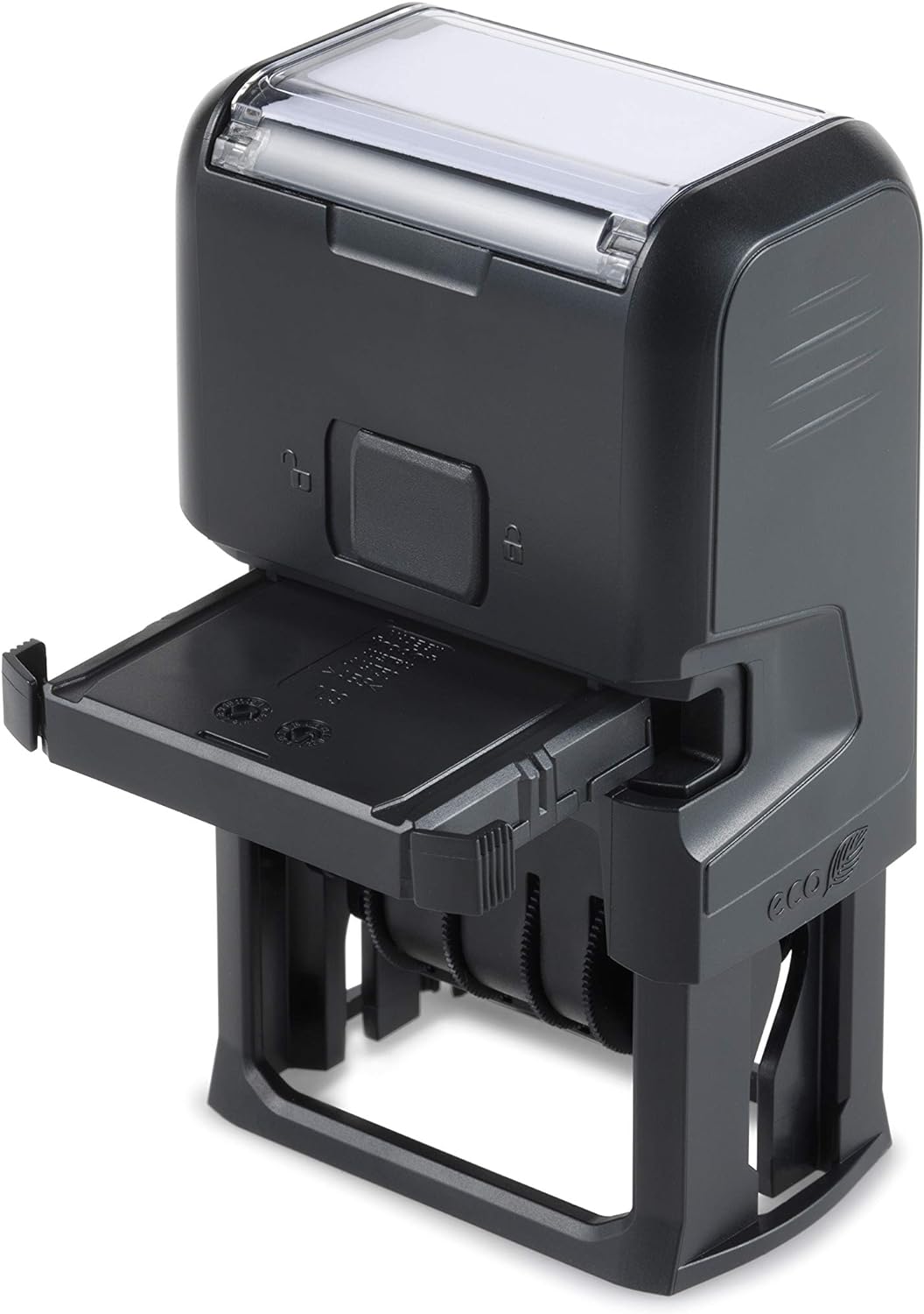 Trodat Printy 4750 / L1 Date Stamp with Text Received-Black (German version) Input: