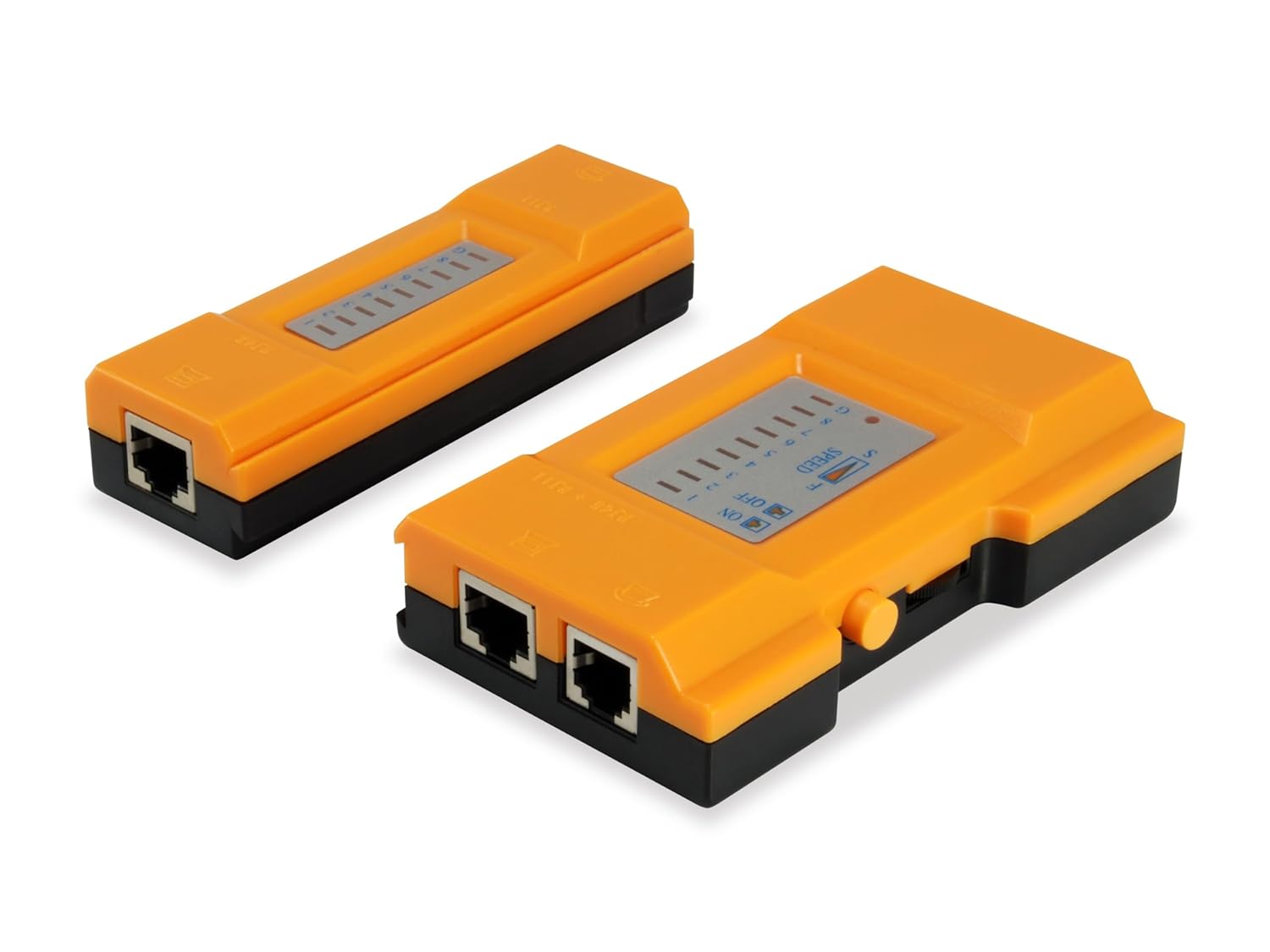 Mini Pro Rj45 & RJ11 LAN Network Detachable Cable Tester Black