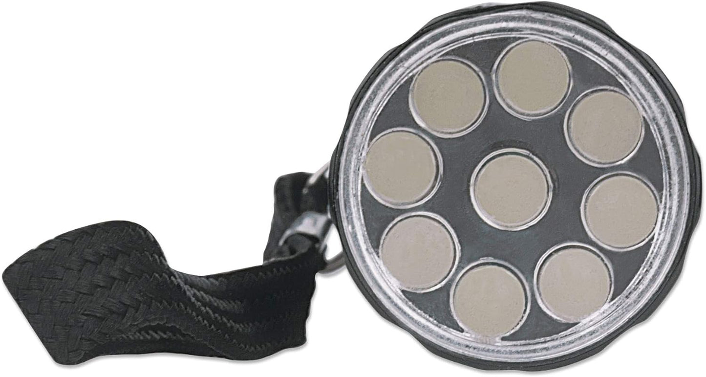 Manhattan-Products LED Taschenlampe mit Schlaufe - Aluminium Taschenlampe inkl. 3 AAA-Batterien, Kompakt, Outdoor, Handtasche, 45 Lumen - Schwarz, 960311
