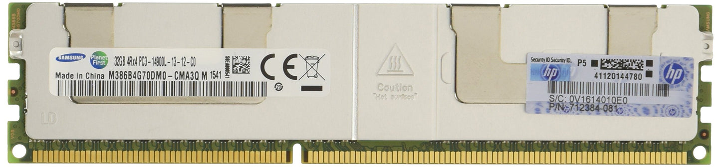 HPE 32GB QR x4 PC3-14900L DDR3-1866 LR CAS-13 715