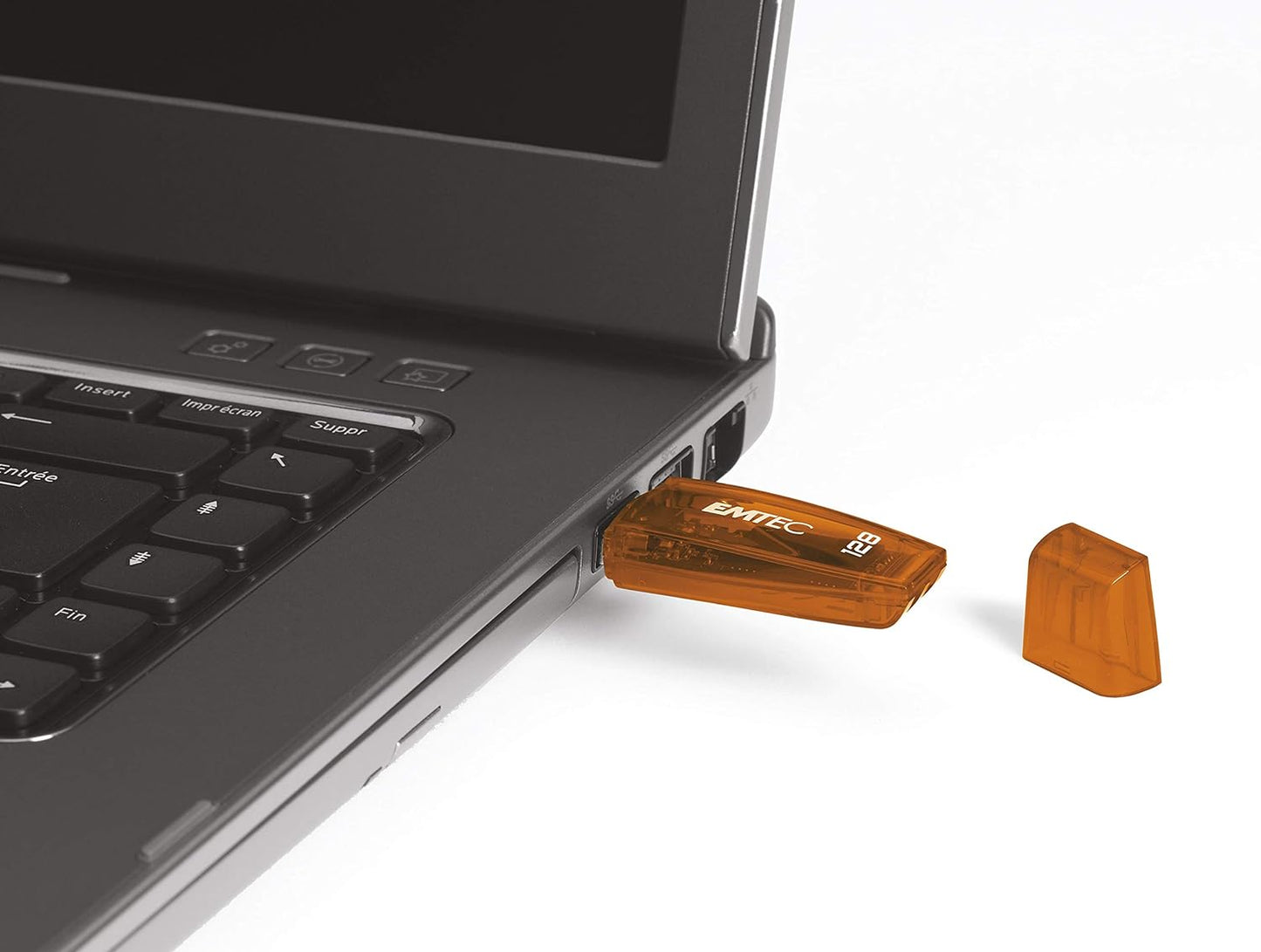 Emtec C410 USB Flash Drive 128 GB USB Type-A 2.0 Orange – USB Flash Drives (128 GB, USB Type-A, 2.0, Cap, Orange