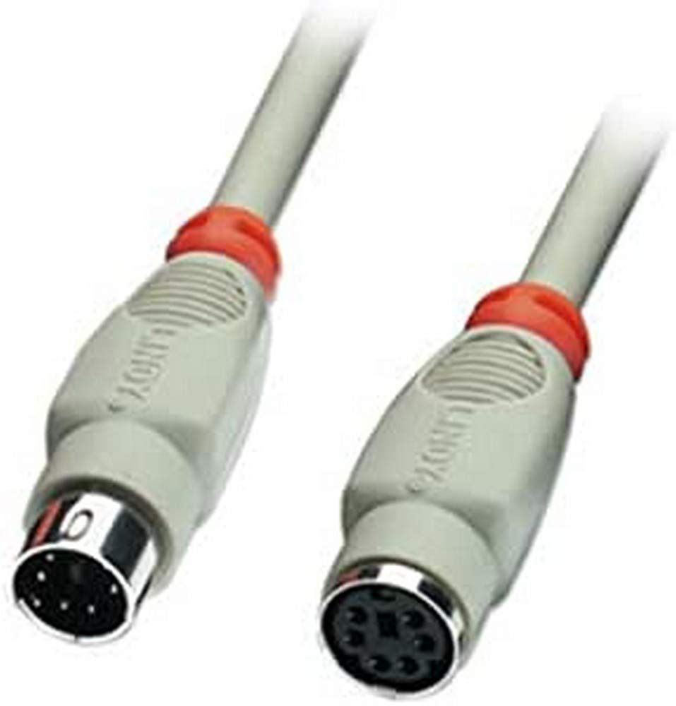 LINDY PS/2 Kabel, 3m, m/f, geschirmt Verlängerung, vergossen