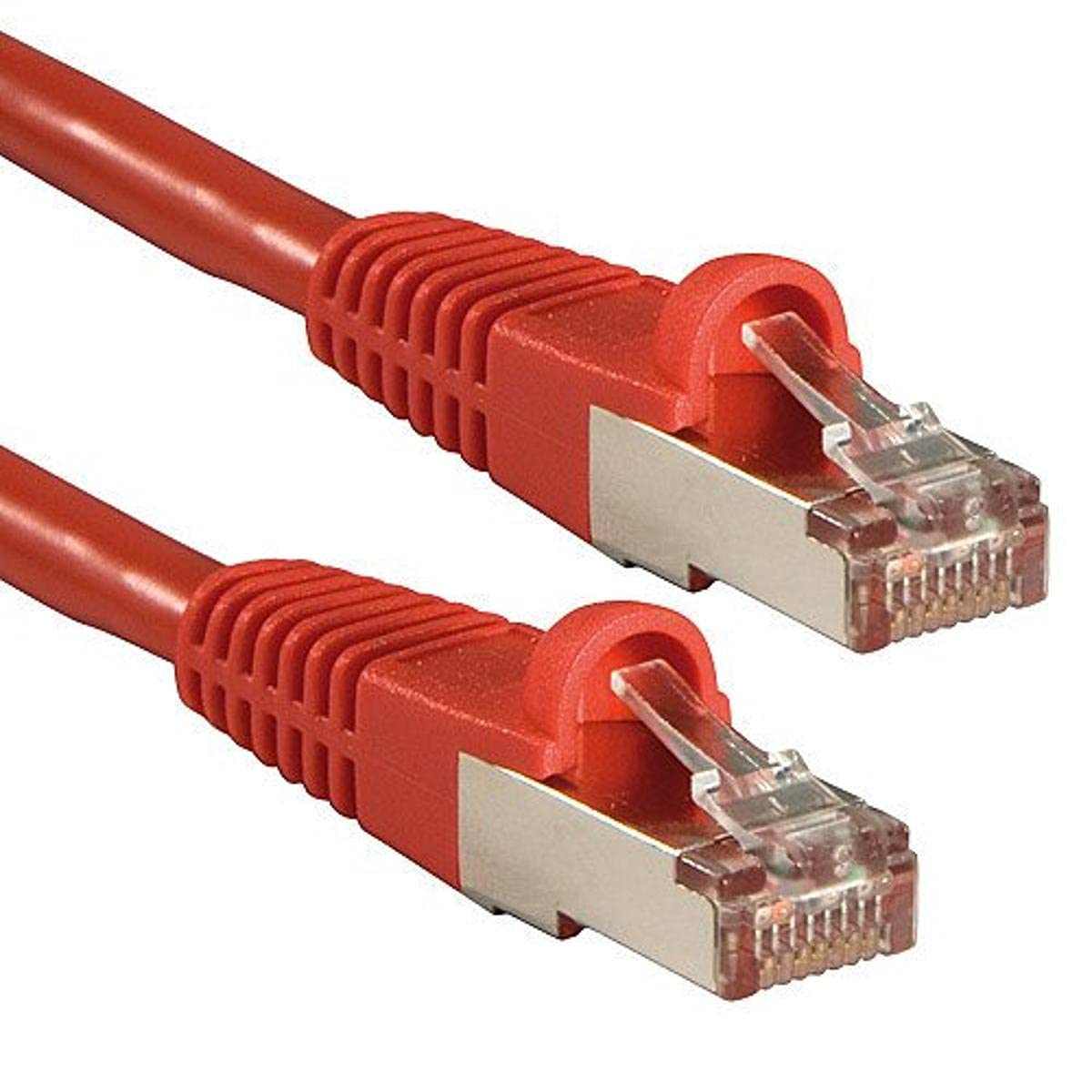 Lindy 47364 - Cable de red (2 m, Cat6, S/FTP (S-STP), RJ-45, RJ-45, Rojo