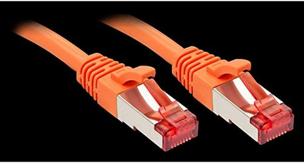 LINDY Cat.6 S/FTP Network Cable, Copper, 250MHz, Orange, 0.3m