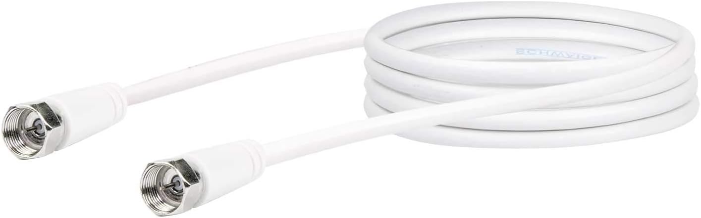 Schwaiger Sat Empfangerkabel 75 dB 1,5m WeiB