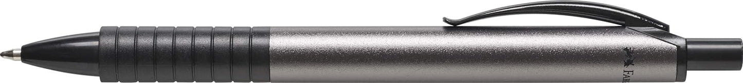 Faber-Castell 143481 Basic M Ballpoint Pen in Folding Box Anthracite Pack of 1 charcoal