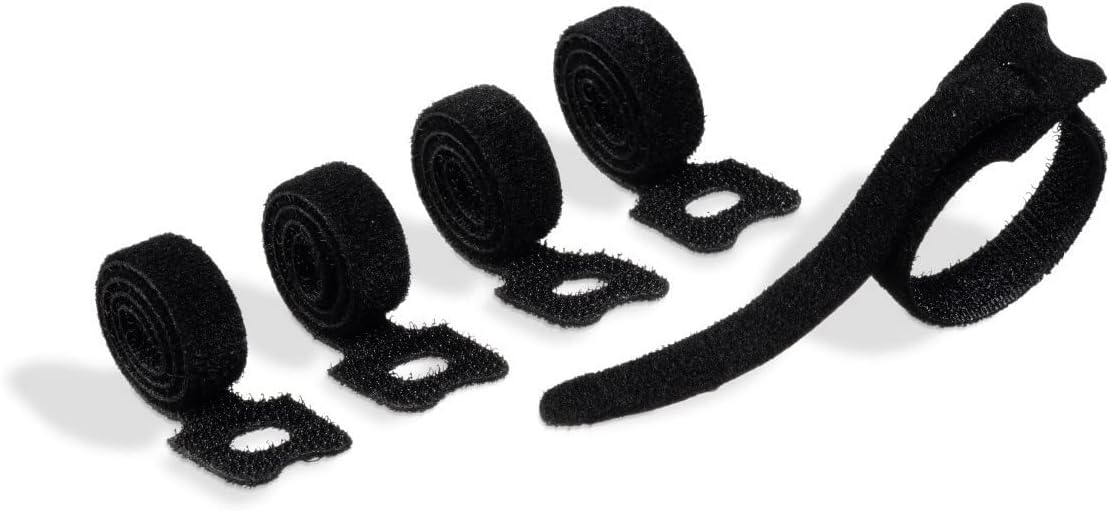 Durable CAVOLINE Cable Management Cable Ties | Reusable Self-Gripping Cable Ties for Sorting and Bundling Cables | Extreme Alternative to Plastic Cable Ties | Pack of 5 Cable Ties in