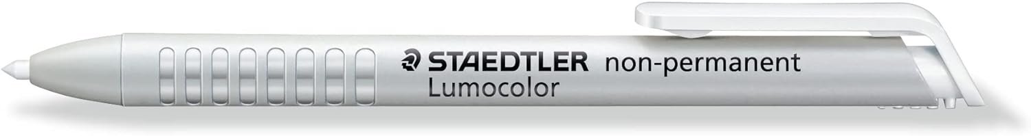 STAEDTLER 768N-0 Lumocolor Omnichrom Non-Permanent Lead Holder - White, 3mm (Single Pencil
