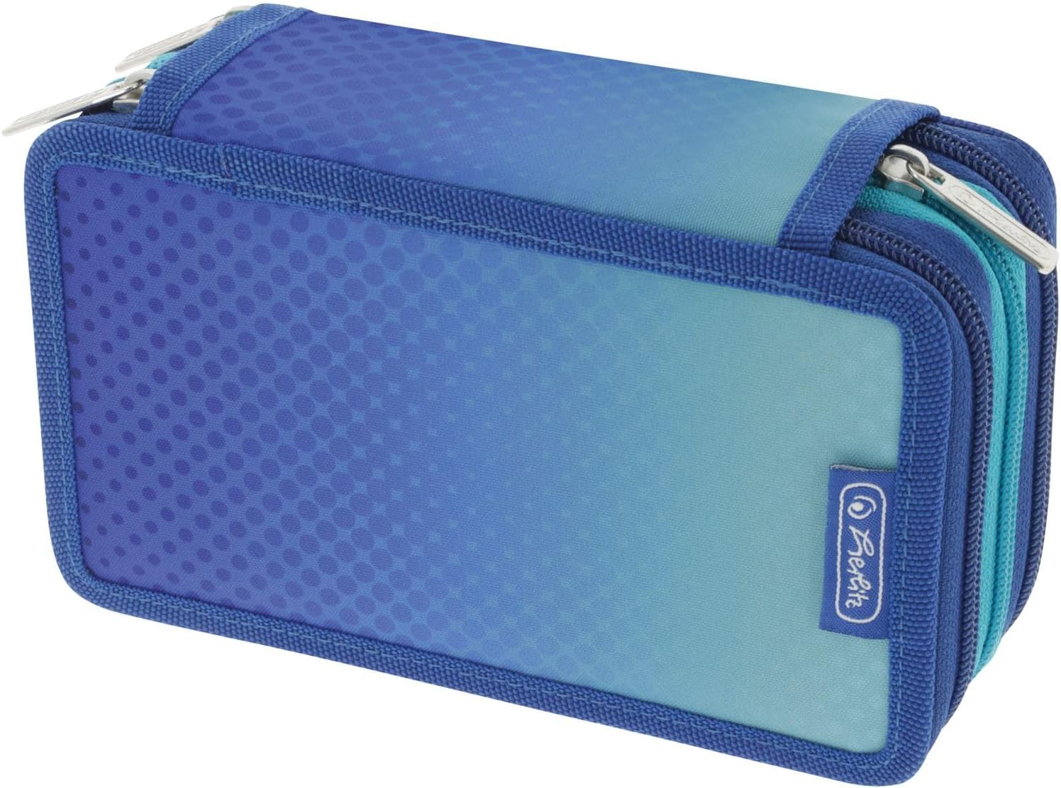 Herlitz TriCase 31-Piece Dip Dye Blue/Turquoise, blue