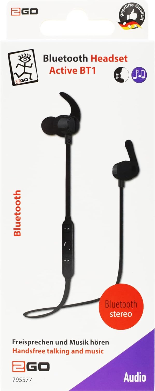 2GO Bluetooth Headset Active BT1 V4.1 Class 2