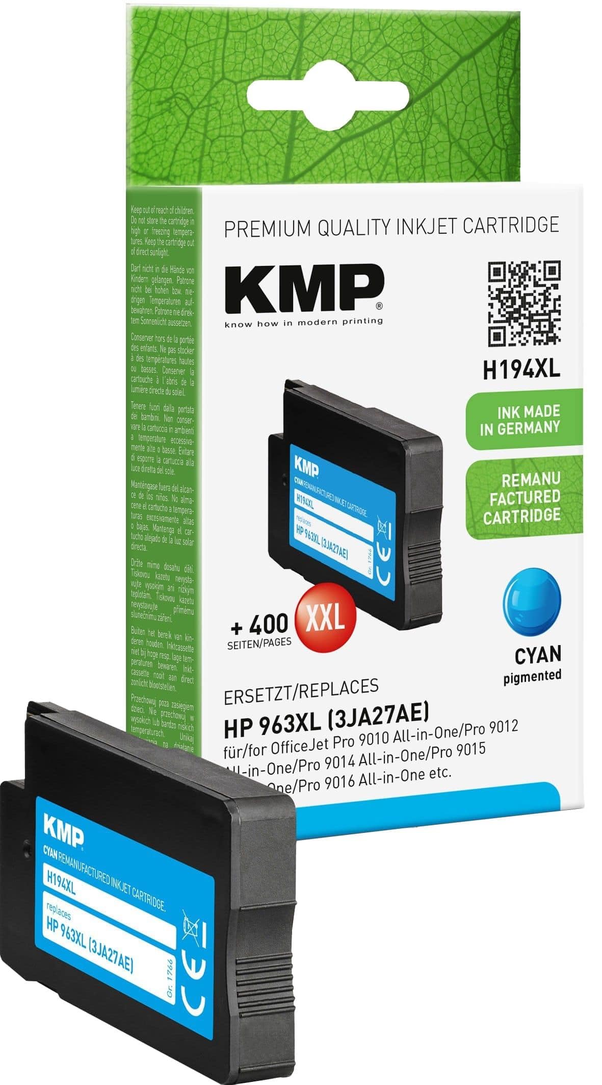 KMP Patrone HP 3JA27AE Nr. 963XL cyan 2000 Seiten