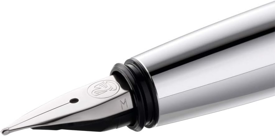 Pelikan Füllhalter Pura P40, Violett, Feder M (mittel), hochwertiger Patronenfüller im Geschenk-Etui, 823784