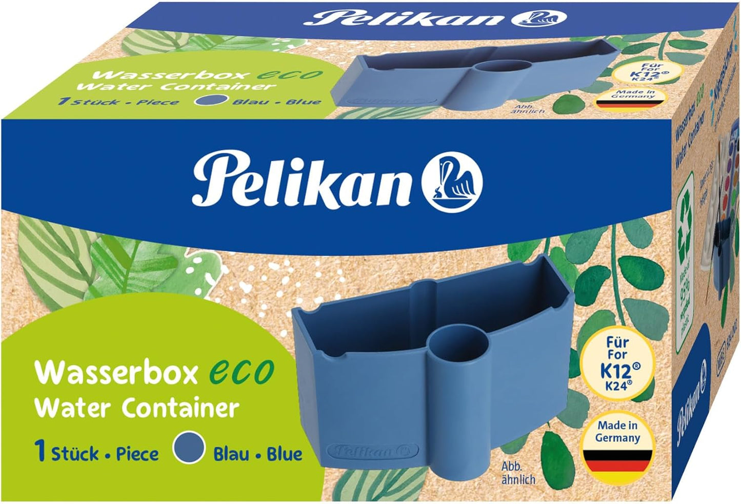 Pelikan Eco 824002 Water Box with Brush Holder Blue