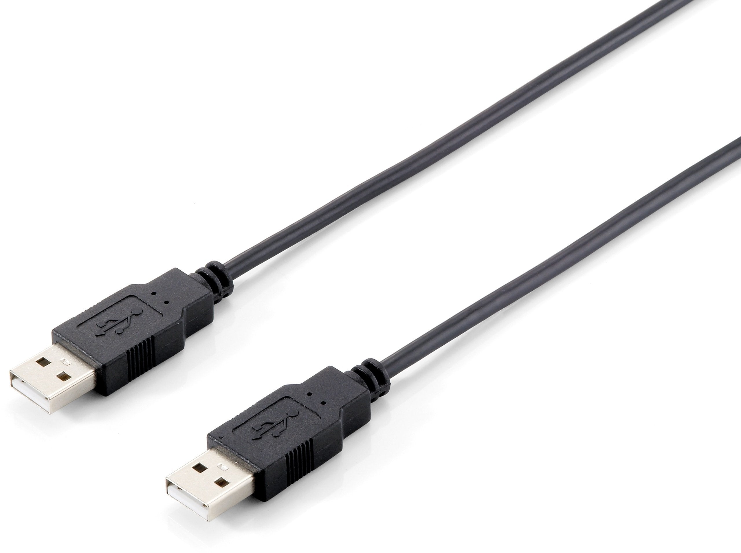 Equip USB Kabel A -> A St/3,00 m Polybeutel, schwarz