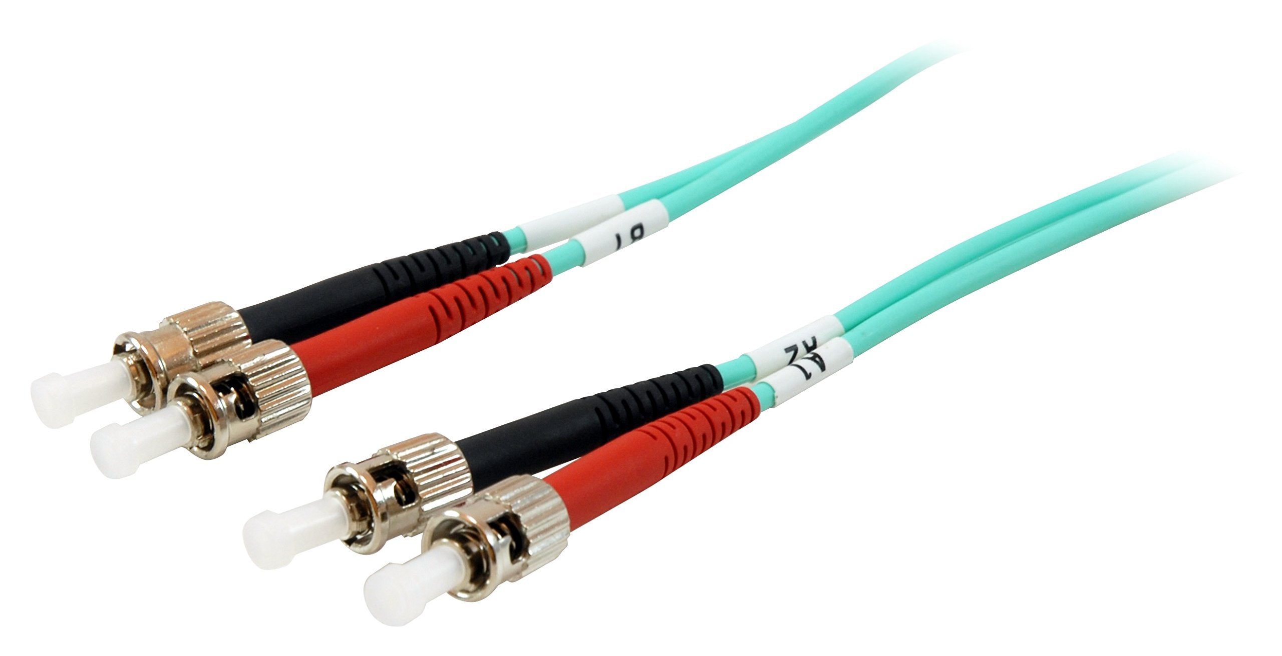 Equip Fibre-Optic Patch / - Fibre Optic Cable (ST->ST 50/125mμ 10.00 m Multimode Duplex OM3 Turquoise Polybag)