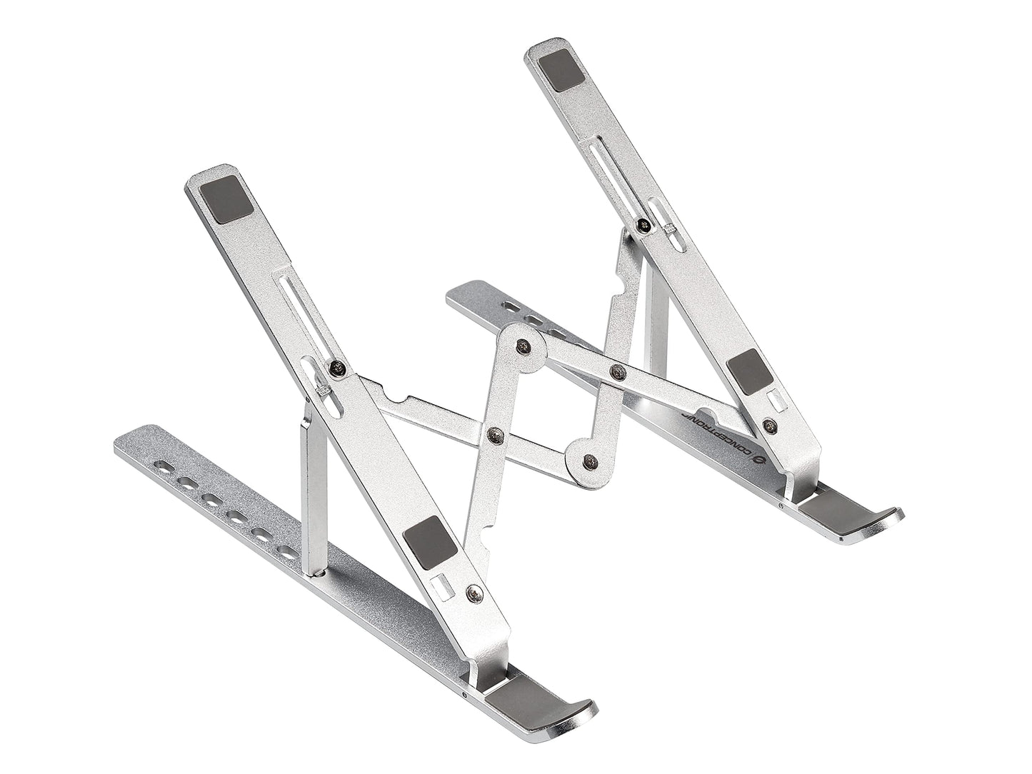 Conceptronic Folding laptop cooling stand, cooling stand (15.6 inches), ergonomic, adjustable 7 levels made of aluminium
