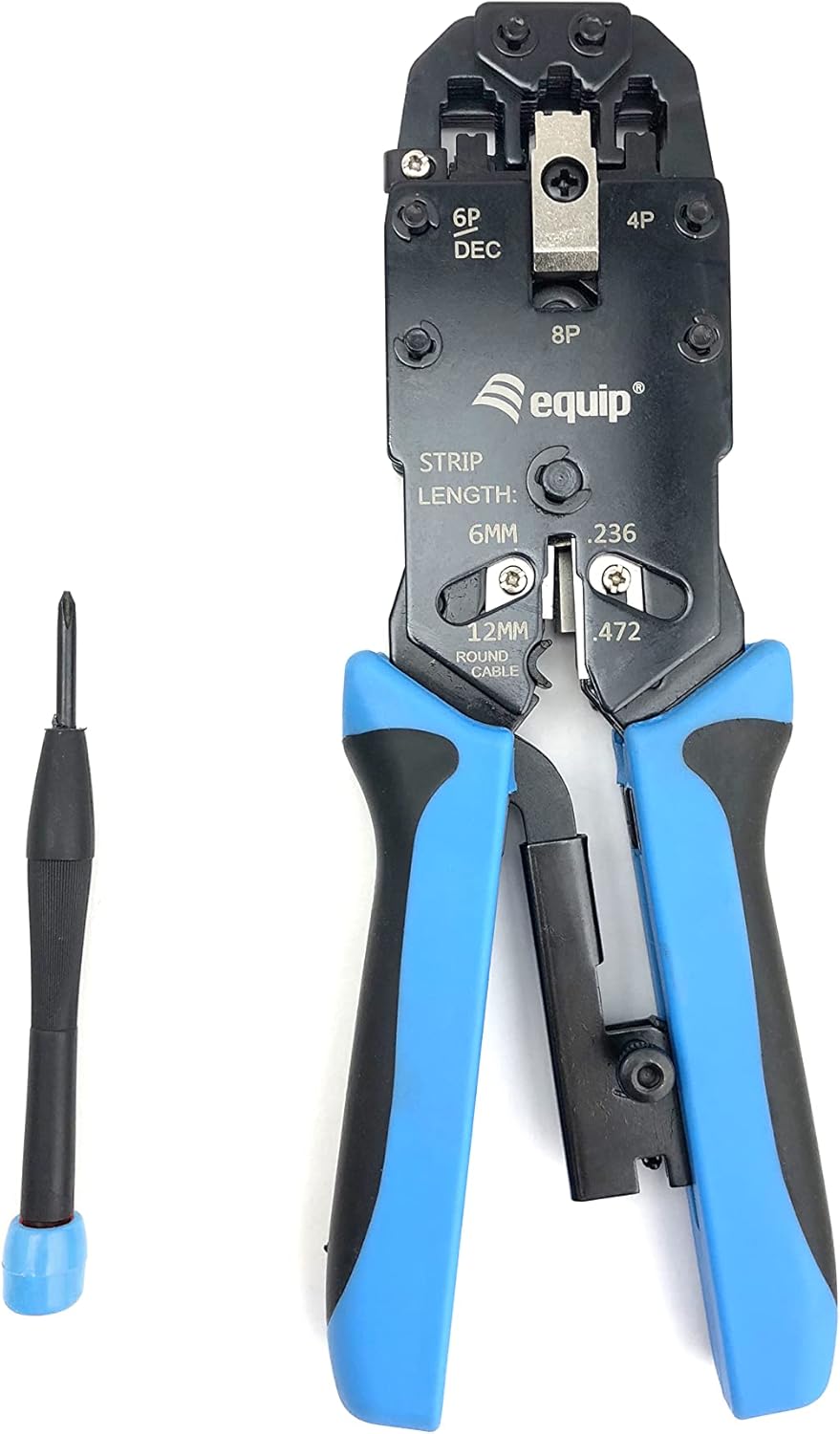 Equip 129409 Professional Modular Crimping Tool RJ45 8P8C Professional 4P/2C 4P/4C 6P/4C