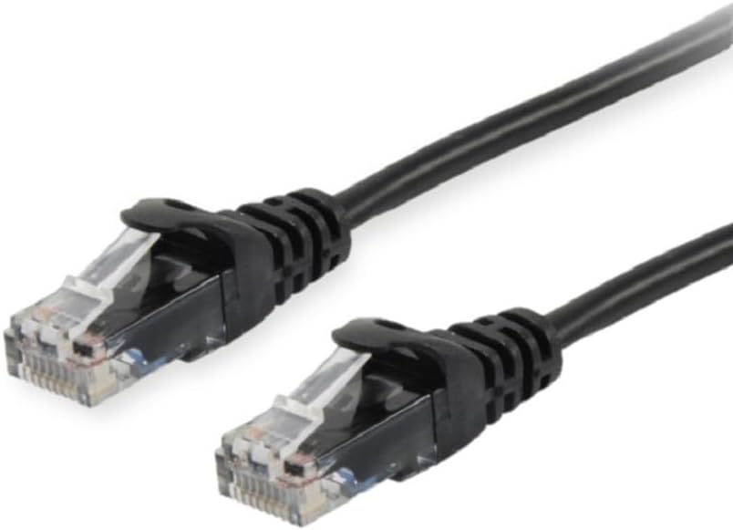 Equip Patch Cable Cat6A U/UTP 2x RJ45 10.00 m Black