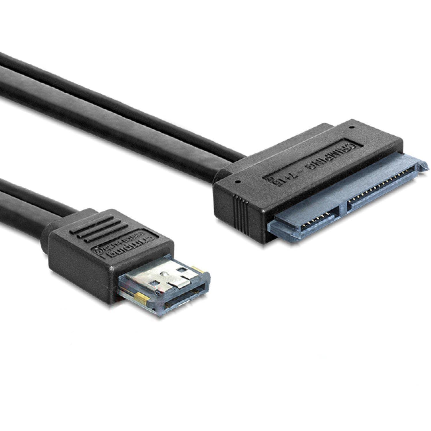 Delock Kabel Esatapd 12 V > SATA 22 Pin 2.5/3.5 HDD 0, 5 m