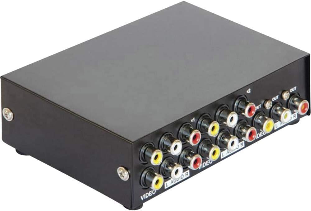DELOCK A/V Switch 4 Eingange -> 1 Ausgang bidirekt