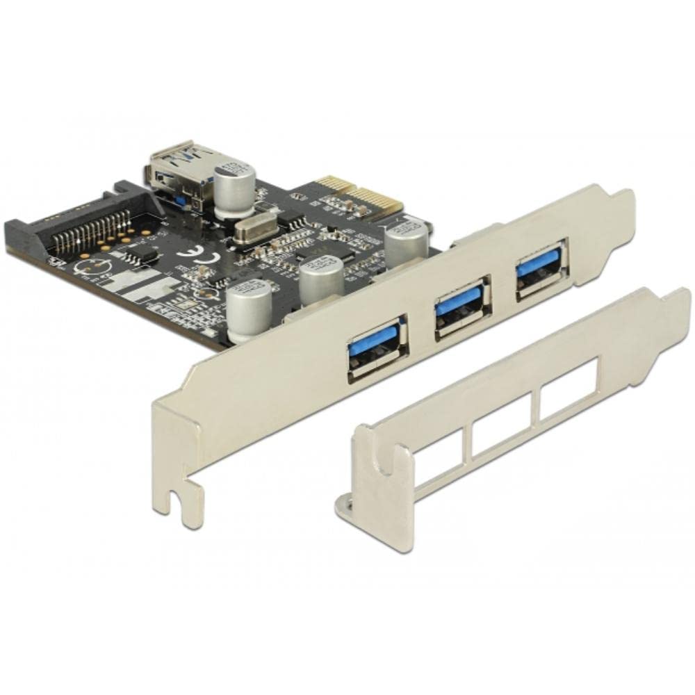 Delock PCI Express Karte > 3 x extern + 1 x intern USB 3.0 Typ-A Buchse