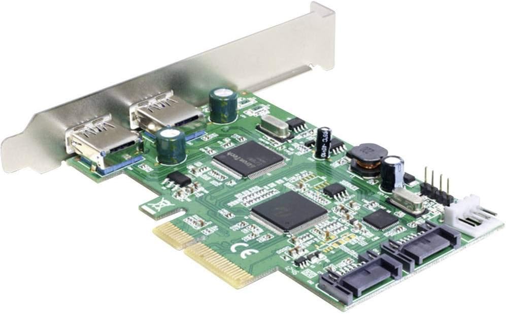 Delock PCIe Express Card SATA 6Gb/s 2x intern SATA and 2x external USB 3.0, x4