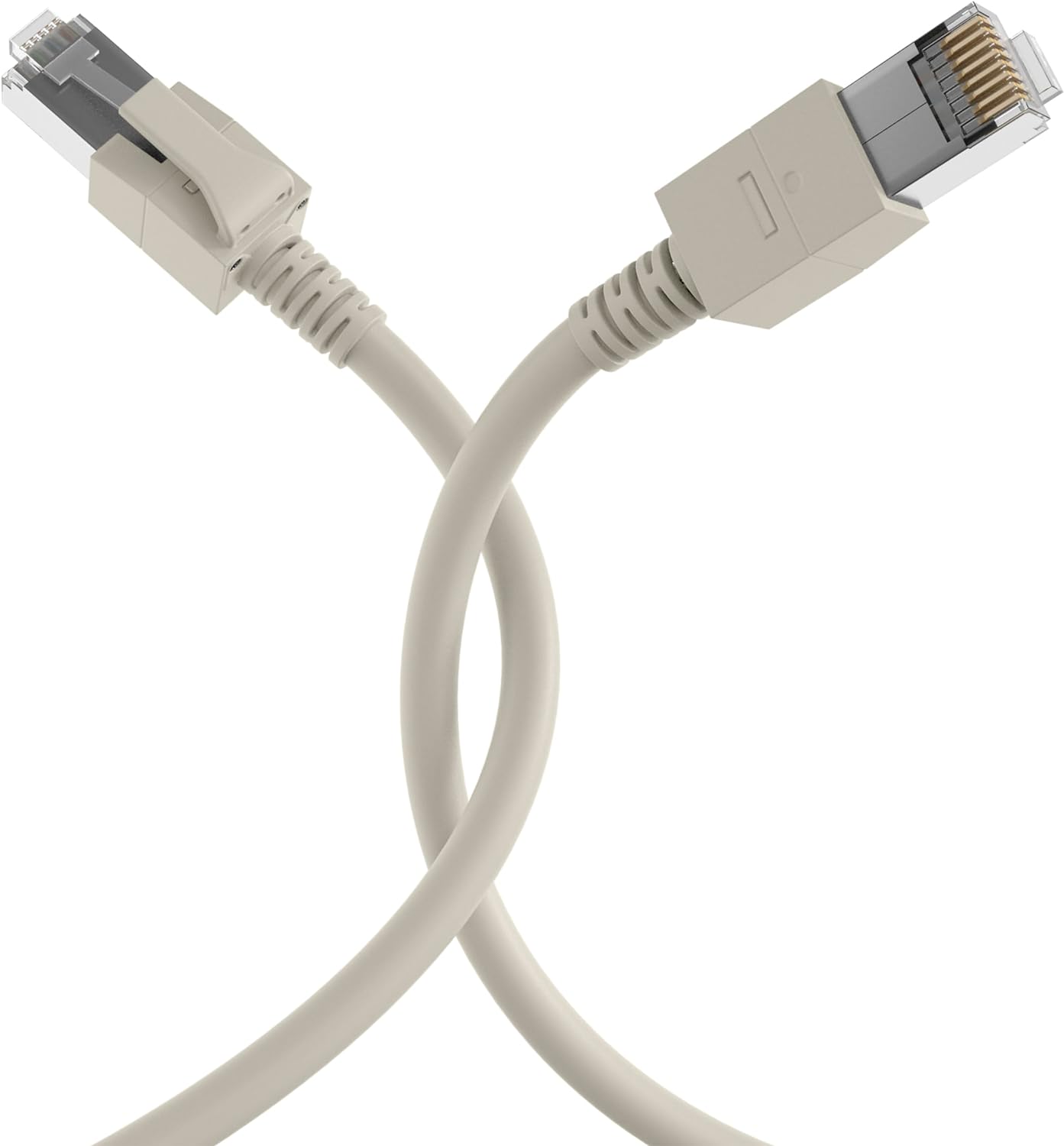 EFB-Elektronik RJ45 Patchkabel Cat.6A S/FTP FRNC Grau 1,5 m