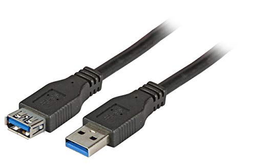 EFB-Elektronik USB3.0 Verlängerungskabel A-A,St.-Bu.,1,8m,schwarz,Classic