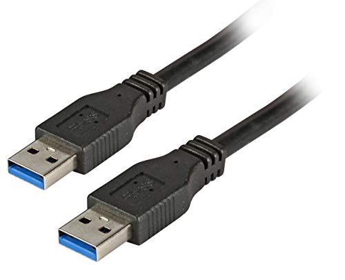 EFB-Elektronik USB3.0 Anschlusskabel A-A, St.-St, 3,0m, Schwarz, Classic