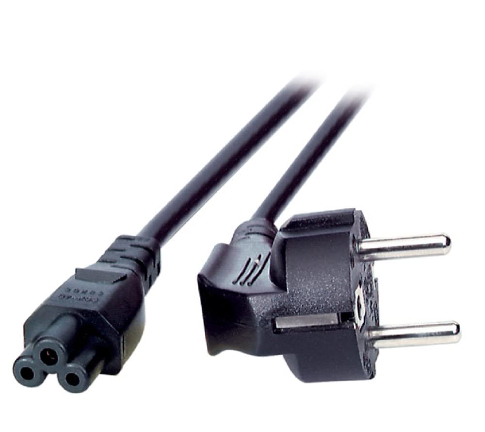 `EFB Netzkabel Schutzkontakt 90?-C5 180?,sw,3,0m,3x`