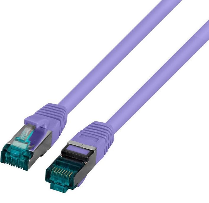 EFB-Elektronik RJ45 Patchkabel Cat.6A S/FTP FRNC - 1,5 m - violett violett 1,5 m