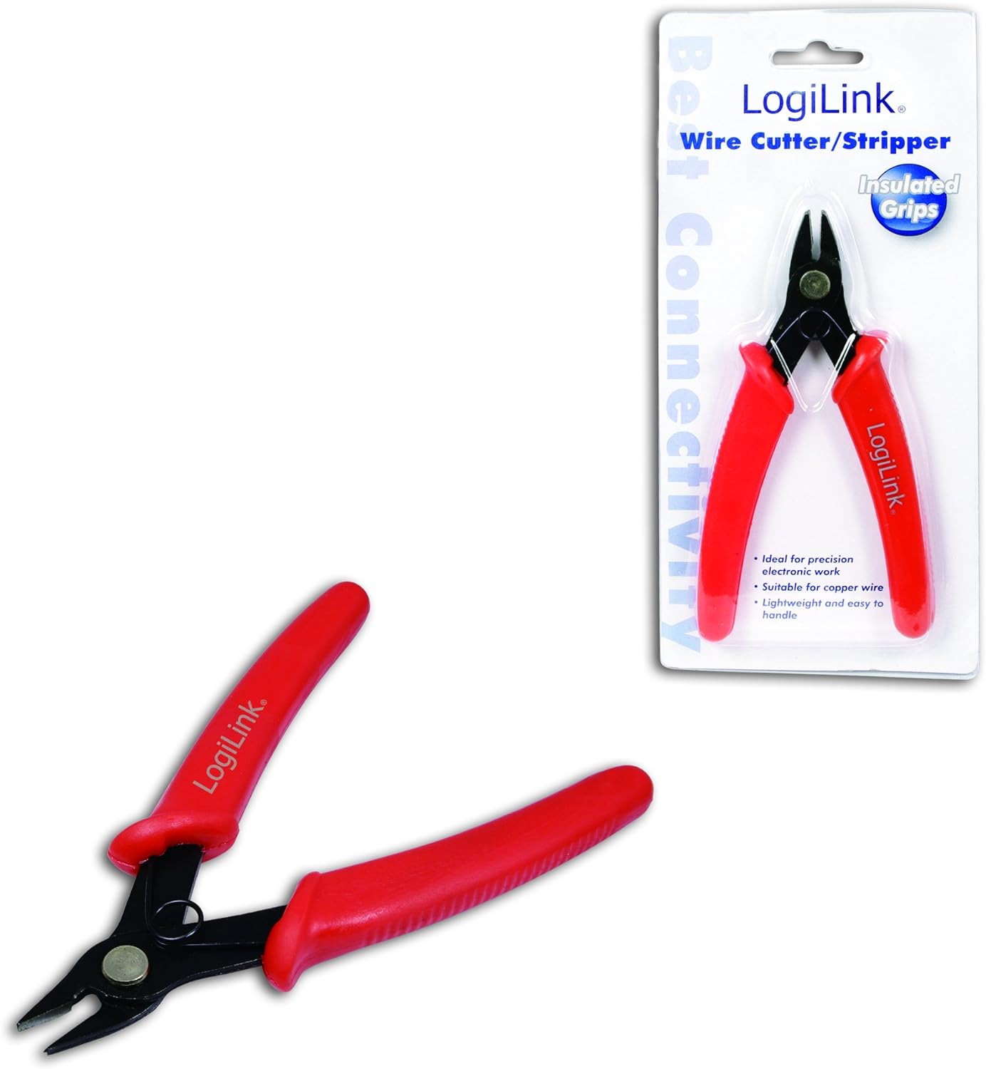 LogiLink Professional Seitenschneider (45° gewinkelt) für Drahtdurchmersser 20-24 AWG