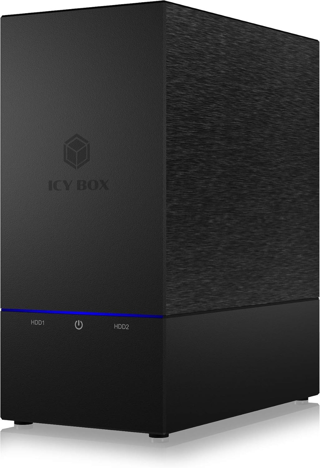 ICY BOX USB RAID 2.5" & 3.5" 2 Hard Drive Enclosure USB 3.1 Gen2 (10Gbps) USB-C RAID 1 0 JBOD Fan External Black Single