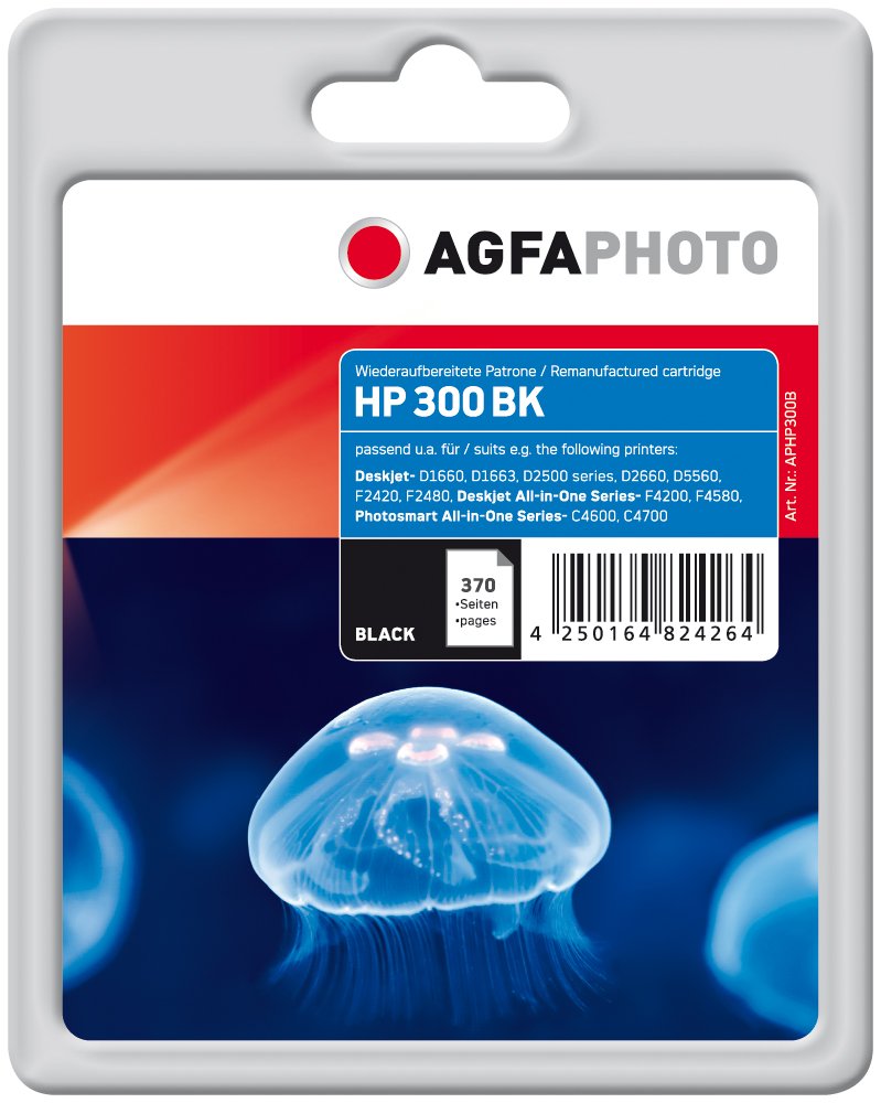AgfaPhoto Patrone HP APHP300B No.300 CC640EE black