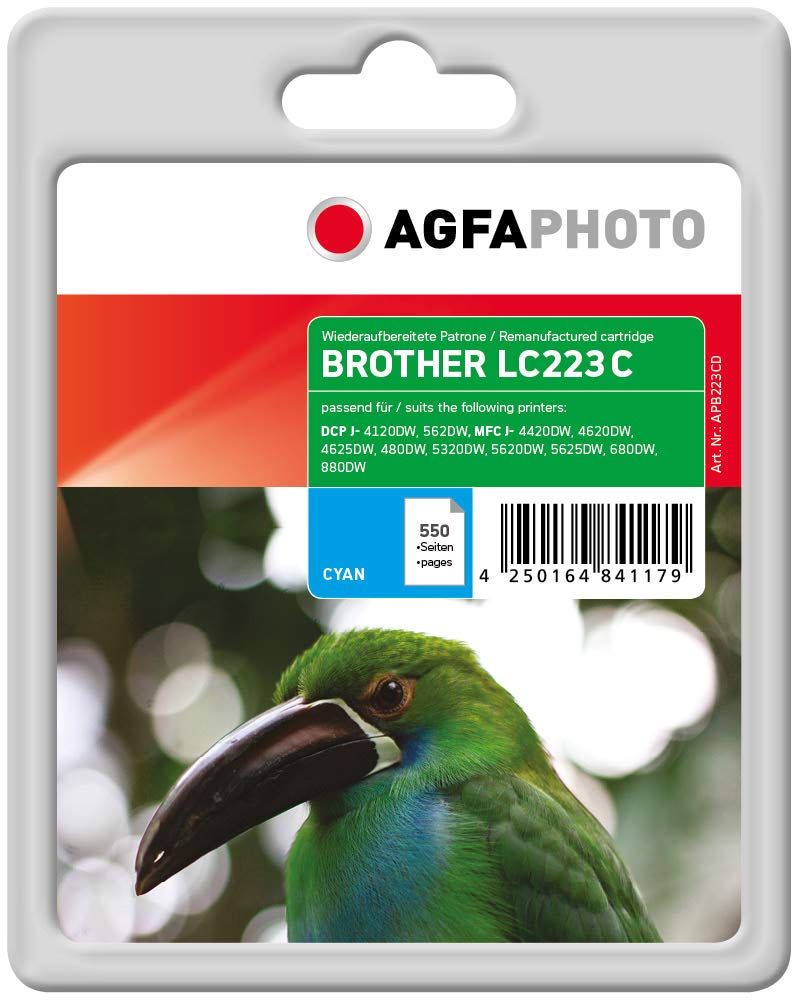 AgfaPhoto Patrone Brother APB223CD ers. LC223C cya