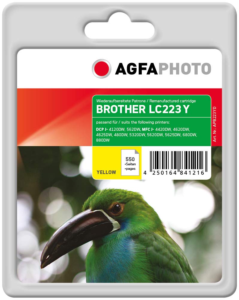AgfaPhoto Patrone Brother APB223Y ers. LC223Y yell