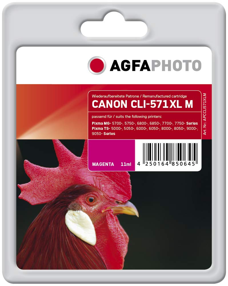 AgfaPhoto Patrone Canon APCCLI571XLM ers. CLI-571X