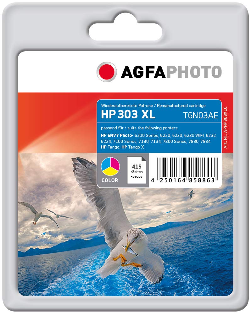 AgfaPhoto Patrone HP APHP303XLC No.303XL T6N03AE c