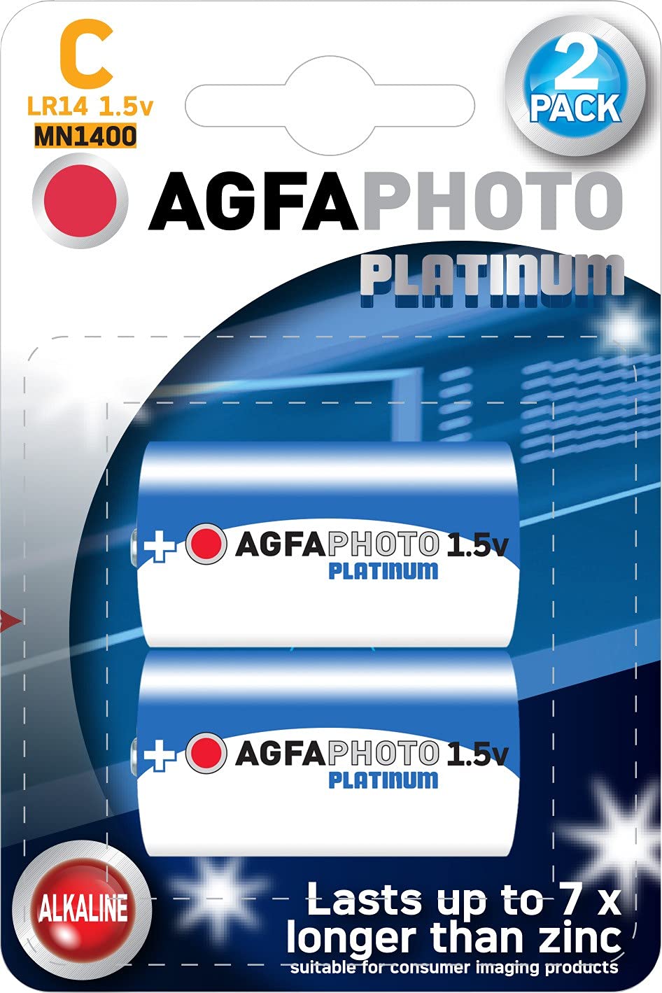 AgfaPhoto Batterie Alkaline Power -C LR14 Baby