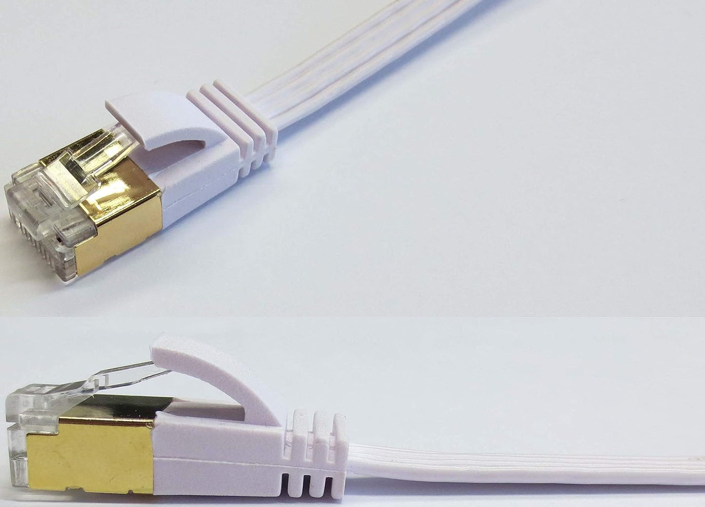 wantecWire 7003 Extra Thin Patch Cable White White Länge 0.25m