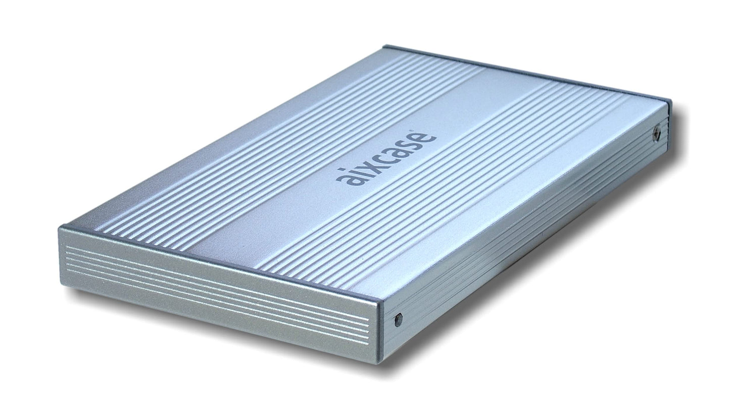 AIXCASE AIX-SUB2S 21 Silver Aluminium Housing/Drive 2 1 USB2 Silver, 0