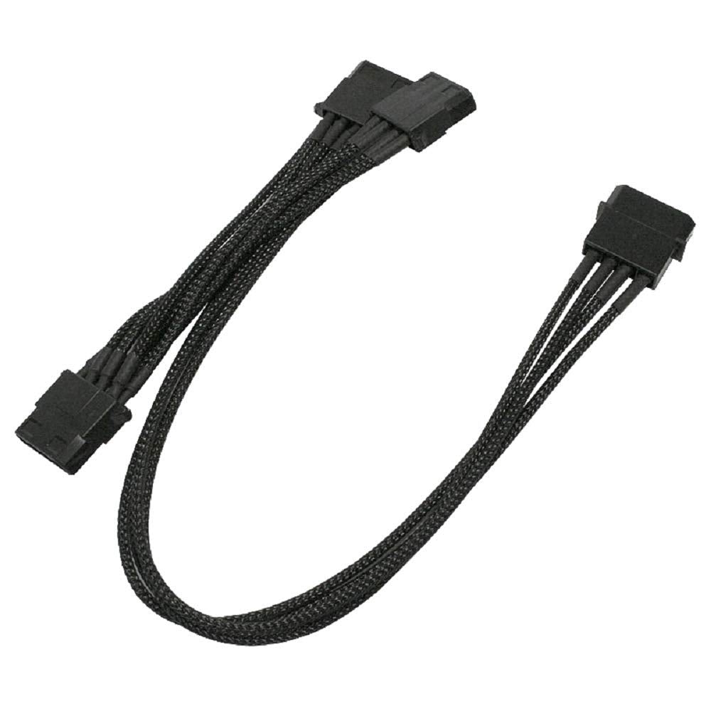 Kabel Nanoxia 4-Pin auf 3 x 4-Pin, 30 cm, schwarz