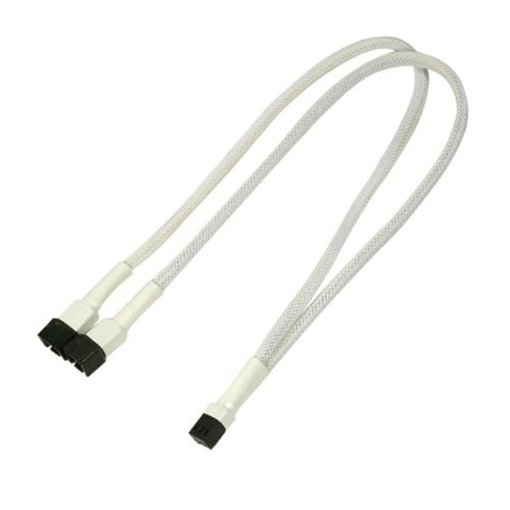 Kabel Nanoxia 3-Pin Y-Kabel, 30 cm, weiB