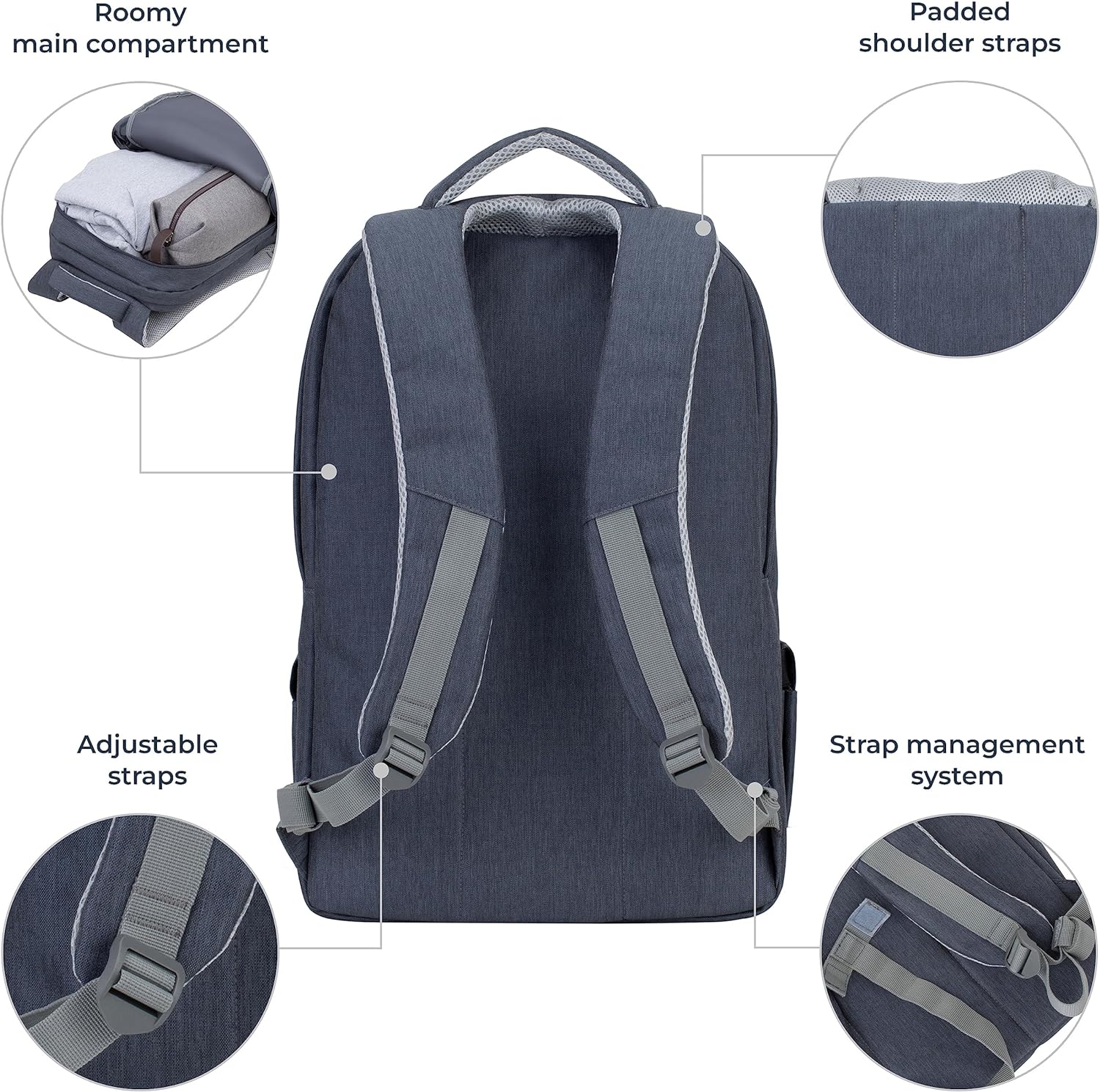 Riva NB Rucksack Prater 17.3 dunkelgr