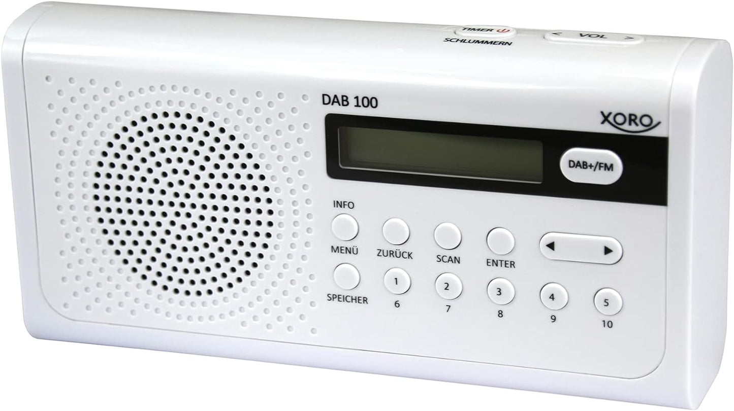 `Xoro DAB 100, DAB+, FM, Weckfunktion, LCD Display,`